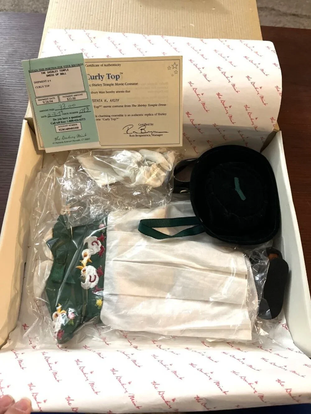 Set Of 3 Shirley Temple Dress Up Doll Costumes: Heidi, Stowaway & Curly Top NIB